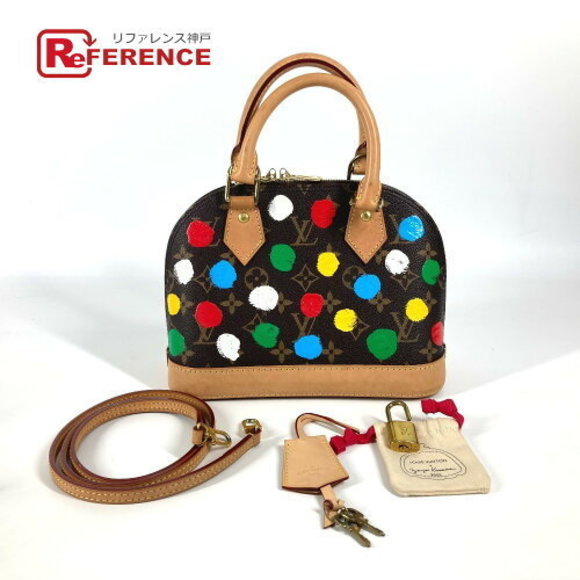 Louis Vuitton Painted Dots LV YK Alma Bag Crossbody Handbag Brown - Picture 1 of 9